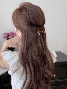 5pcs/Set Medium Amber Color Hair Claws, Tortoiseshell Elegant Hair Clips Set Winter Hair Accessories Elegant Claw Clips