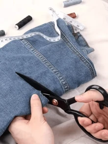 Kéo may chuyên nghiệp chịu lực 10 inch - Kéo siêu sắc bén cấp công nghiệp, thích hợp để cắt vải, da | Lý tưởng cho gia đình, văn phòng, nghệ sĩ và những người đam mê may vá. - Màu sắc và kiểu dáng ngẫu nhiên - Xem 9