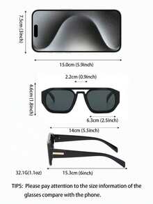 1 pieza Gafas con montura de piloto unisex, gafas, gafas con lentes planos, accesorios Y2K, de vuelta a la escuela, regalo para mujeres, esencial para vacaciones, adecuado para la escuela, ir y venir, vida diaria, juegos móviles, para todas las estaciones - transparente - Ver 5