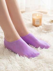 1pair Silicone Gel Moisturizing Socks For Foot Care, Prevent Cracking,Remove Dead Skin,Protective And Elastic Foot Care Socks