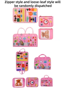 蒙特梭利忙碌板玩具，男女皆宜，幼儿感官玩具，益智旅行玩具，精细动作技能训练活动，学前板，适合不同年龄段，教育玩具，学生用品，文具，学习用品，婴儿忙碌书，男孩玩具，绿色，儿童学习玩具，蒙特梭利婴儿玩具，蒙特梭利玩具，蒙特梭利，忙碌书，蒙特梭利玩具，忙碌书，蒙特梭利