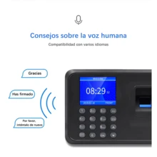 Fingerprint Password Time Clock, 2.4-Inch TFT Color Screen, Records Up To 1000 Fingerprints, Biometric Time Clock, Digital Attendance, Biometric Fingerprint Attendance Machine In Spanish, Password Fingerprint Recorder For Businesses, LCD Screen For Clock-In And Clock-Out, USB - 黑色 - 查看 9