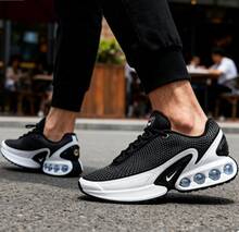Nike New Cushioned Support Knee Pads Outdoor Women's Sneakers, Fashionable Design Casual Sports Shoes, AIR MAX Dn Strong Grip Lightweight Comfortable Daily Sports Running Shoes, Women's Must-Have FJ3145-002 - Black and White - View 3
