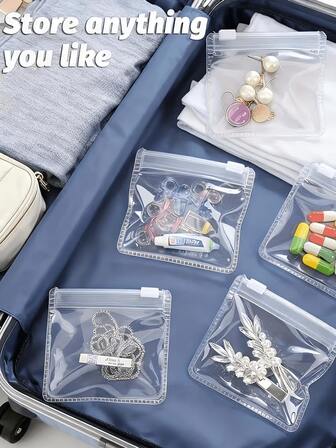 Sacs de rangement pour bijoux, sacs à fermeture éclair réutilisables et étanches, sacs de rangement pour médicaments, sacs de rangement, organisateurs de médicaments de voyage portables, sacs de rangement pour médicaments réutilisables, ensembles de sacs à fermeture éclair pour médicaments, sacs de rangement pour bijoux et sacs de rangement portables.