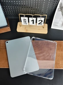 IPad Protective Case With Pen Slot, Transparent Shock-Proof TPU Protective Cover (Transparent), Compatible With Samsung Galaxy Tab, Four-Corner Air Cushion Anti-Drop - Clear - View 1