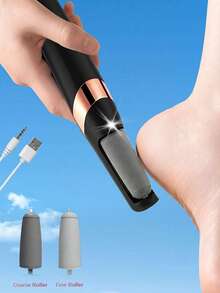 1pc Electric Foot Grinder, USB Rechargeable With 2 Speed Replacement Rollers And LED Light, Professional Hard Skin Remover, Foot Care Tool For Removing Cracked Heels, Calluses And Dead Skin, Suitable For Both Men And Women - Multicolor - View 14