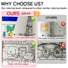 GDTME 厚纸友谊主题涂色书——舒适的绘画伴侣，展现友谊之美！适合作为小礼品袋、返校礼物、教室用品、情人节礼物、母亲节礼物、父亲节礼物、复活节礼物、新年礼物、办公用品、学习用品等。 - 183 - 查看 7