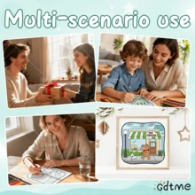 GDTME 厚纸友谊主题涂色书——舒适的绘画伴侣，展现友谊之美！适合作为小礼品袋、返校礼物、教室用品、情人节礼物、母亲节礼物、父亲节礼物、复活节礼物、新年礼物、办公用品、学习用品等。 - 183 - 查看 6