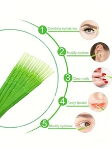 35pcs Keratin Eyelash Curler Set - Disposable Mascara Wands, Lash Comb, Cotton Swabs, Lip Brush, Y-Shaped Lash Lift Comb - Multicolor - View 2