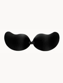 2/1pc Invisible Push Up Sticky Bra Women Backless Strapless Bra Seamless Self-Adhesive Silicone Nipple Cover Boob Pads Sticker Wedding Dress Lingerie,Skin Tone Black With Bonded Bra For Women, Reusable Push Up Bra, Invisible Backless Bra For All Seasons - Multicolor - View 20