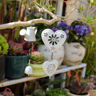 Vindspel för trädgården Hängande Järn Nordisk Trädgårdsskötsel Vägghängd Innergård Enkel Heminredning Rumsdekoration Parpresenter