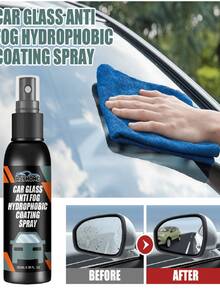 rayhong Limpiador de parabrisas y espejo retrovisor automotriz, elimina la suciedad, hidrofóbico, antivaho - Negro - Ver 2