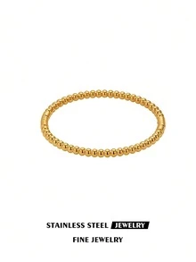 1件/3件装时尚不锈钢珠手链，独特小众设计，适合日常佩戴和派对活动。 - 奢華 - 查看 5