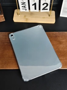 IPad Protective Case With Pen Slot, Transparent Shock-Proof TPU Protective Cover (Transparent), Compatible With Samsung Galaxy Tab, Four-Corner Air Cushion Anti-Drop - Clear - View 4