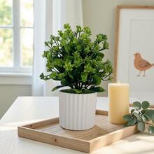 1件 22厘米-27.5厘米 新款人造花卉绿植森系秋季色彩塑料仿真花水草逼真植物装饰桌面盆栽套装 - 彩色 - 查看 14