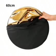 五合一圆形反光板，可折叠，摄影补光板，柔光罩配件，多碟户外照片背景道具，适用于冬季假期、旅行、影棚和户外补光、直播、摄影、旅行Vlog、视频录制、网红内容等。 - 彩色 - 查看 8