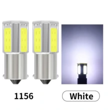 2pcs COB LED Car Lights - High Quality, 1156 BA15S & 1157 BAY15D, 12V White & Red, 8000K/6000K/4300K Color Temperatures, Durable Plastic With Secure Mounting Brackets, 36V Operating Voltage, No Battery Needed, Car Light