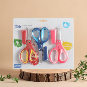 Sharp Stainless Steel Blades Safety Comfort Grip For Children Cutting Paper,