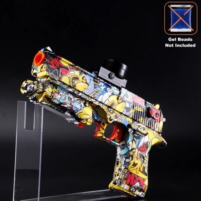 Desert Eagle elektrisk gelkulsblaster – automatisk utomhusleksakspistol för lagstrider – perfekt present till födelsedagar, påsk, Halloween, Thanksgiving etc. (vattenkulor ingår ej)