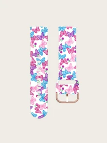 Una correa de reloj de silicona impresa de liberación rápida universal (20, 22 mm), correa de reloj universal, correa de reloj impresa a color, correa de reloj de silicona, correa de repuesto para reloj inteligente, múltiples colores para elegir, adecuada para múltiples escenarios (negocios, deportes, ocio) - 2cm - Ver 22