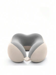 【新品】U型记忆棉颈枕，带收纳盒，便携式旅行午睡枕，慢回弹颈枕，适合办公室午睡、飞机旅行，可拆卸可水洗，附赠收纳袋，旅行必备，度假、暑假、开学季适用 - 彩色 - 查看 22