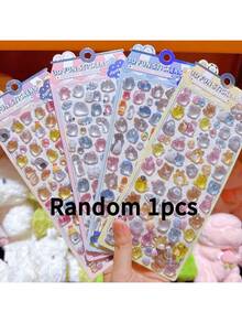 4 Styles Cute Cartoon Ghost 3D Stickers, Suitable For Scrapbooking And Stationery Decoration, Craft Stickers, Ideal For DIY, Cartoon Animal & Fantasy Theme Creative Stickers, Children's Reward Decorative Stickers, Multiple Styles Available For Decorating Water Bottles, Planners, Notebooks, Cups, And More.