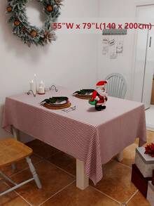 Einfache Oxford gestreifte Tischdecke, geeignet für Picknick, Party, Restaurant, Küche, Café, Esszimmerdekoration, tägliche Heimdekoration - Verschiedenfarbig - Übersicht 12