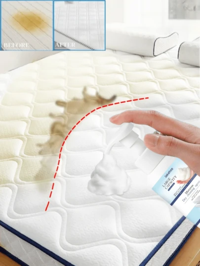 1pc Fabric Cleaner, Suitable For Upholstery, Mattress, Curtains, Carpets And Various Textiles, Foaming Cleaner, Multi-Purpose Cleaner, Easy To Use, Saves Time And Effort, Great Gift For Family And Friends