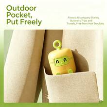 1pc Portable Washable Lint Roller, Household Clothes Fuzz Hair Remover Brush - Multicolor - View 2