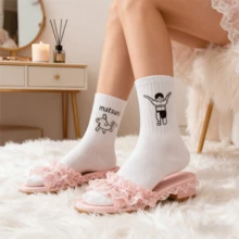 جوارب كاحل منخفضة للنساء - نمط كرتوني جميل، جوارب رياضية صيفية قابلة للتنفس، متوفرة بألوان متعددة، أحذية كاجوال، تصميم جوارب ممتع، سطح جورب مرتب، قماش ناعم، طراز بالغ - متعدد الألوان - مشاهدة 4