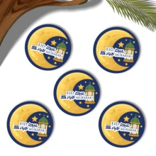 Pacote com 50 unidades de lembrancinhas para festivais, cartões de papel em formato de pirulito (para decoração de festivais), pequenos presentes, pirulitos, cartões de felicitações, etiquetas para presentes, papel decorativo, caixas de doces em formato de meia-lua (para festivais), etiquetas para caixas de presentes pequenas, caminho de mesa para festivais, distribuição de presentes em festivais, festivais árabes, festivais islâmicos. - Multicolorido - Ver 2