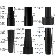 Universal Plastic Vacuum Cleaner Hose Adapter Reducer Accessory Kit Converter, Suitable For Vacuum Attachment Kits Adapters Dry Wet Plastic Vacuum Accessories Adaptors For Shop Vac Attachments, Home Renovation Tool Accessory, Vacuum Replacement Part - Black - View 12