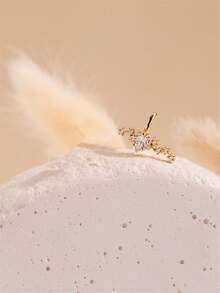 1pc Starry Diamond Ear Cuff, Unique Ear Cartilage Clip, No Piercing Required, Bridesmaid Gift - Multicolor - View 4