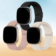 3 dây đeo đồng hồ tháo nhanh 20mm/22mm, tương thích với Samsung Galaxy Watch 7/4/5/6 40mm/44mm/6 Classic 43mm/47mm/Active 2/Gear S3 Classic; Dây đeo đồng hồ nylon co giãn 18/20/22mm, tương thích với HW Watch GT5 41mm/46mm/GT2/GT 3 42mm/46mm/HW GT5 Pro - Bột dệt màu da thịt + ánh sao + đen - Xem 9
