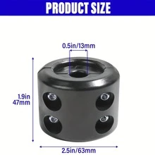 Rubber Winch Stopper For Cable, Winch Cable Hook Rubber Stopper With Stainless Steel Screws And Nuts, Rubber Hook Stopper With Allen Wrench, Winch Cable Line Saver