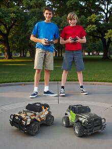 遥控越野攀爬车玩具，军事战斗摩擦动力车，强劲快速漂移遥控赛车，男孩女孩生日/圣诞礼物 - 越野車 - 查看 1