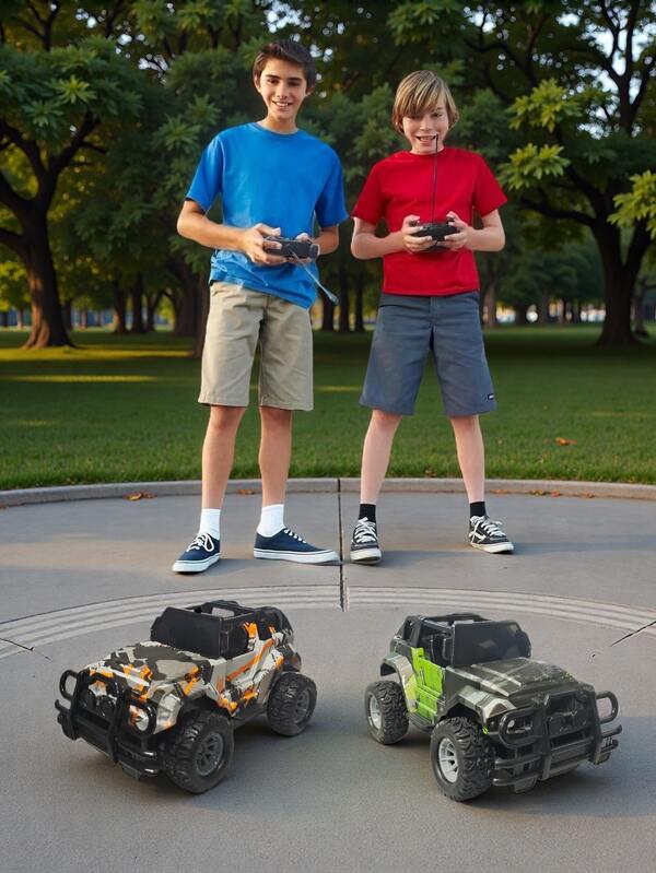 Random Color Graffiti Pattern Remote Control Car Educational Toy For Kids