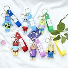 SpongeBob SquarePants SpongeBob Keychain - Bikini Bottom Ugly Fish Keychain | Cartoon Bikini Bottom Resident Pendant | Ideal For Bags, Clothing, Gifts For Best Friends, Birthdays, Daily Wear And Travel Luggage Accessories - Multicolor - View 2