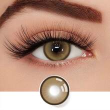 Lentes de contacto de color, hidratadas, exclusivas para Halloween, 14 mm, color natural, desechables, 1 año de validez. - 87-1 - Ver 3