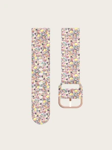 Una correa de reloj de silicona impresa de liberación rápida universal (20, 22 mm), correa de reloj universal, correa de reloj impresa a color, correa de reloj de silicona, correa de repuesto para reloj inteligente, múltiples colores para elegir, adecuada para múltiples escenarios (negocios, deportes, ocio) - 2cm - Ver 20