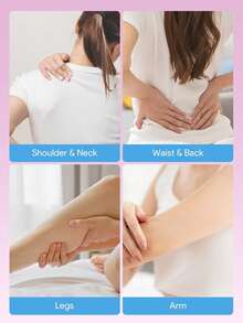 Masajeador eléctrico portátil, masaje de vibración de alta frecuencia, relajación muscular, masajeador de mano adecuado para el Body, la espalda, el cuello, las piernas y la cintura, fácil de transportar, diseño elegante ultracompacto, motor de alta velocidad, regalo de relajación - Multicolor - Ver 4