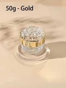 1个50毫升玻璃磨砂钻石霜罐，化妆品容器，空钻石霜瓶 - 彩色 - 查看 12