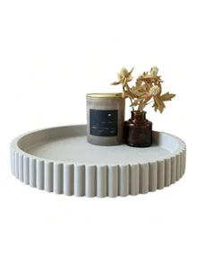 Round Decorative Tray, Suitable For Coffee Table Decor, Home Decor - Coffee Table Decor - Tabletop Decorative Tray - Dining Table Centerpiece Tray - Multicolor - View 10