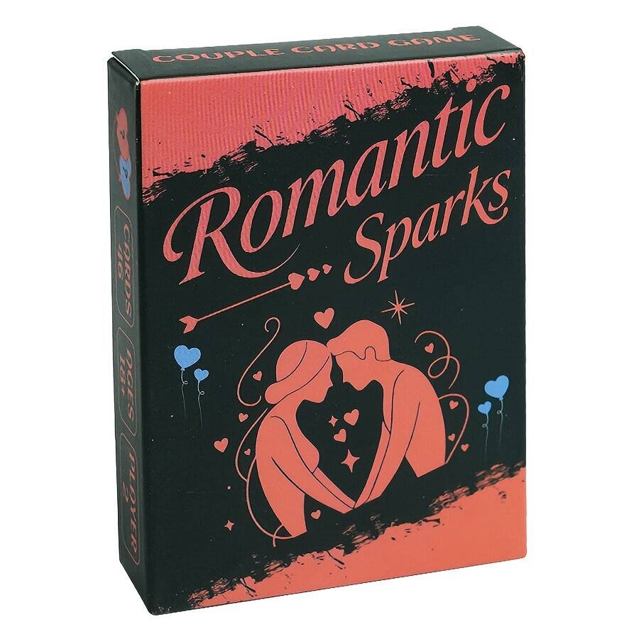 Romantic Sparks Couples Party Game Cards, 46pcs Couple Scratch Cards Design, A Fun Interactive Entertainment Card Game Suitable For Couples To Enhance Relationship, Unlock Warm Communication Moments, Ideal Romantic Gift For Valentine's Day, Christmas And New Year - Multicolor - View 1
