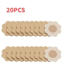 2/1pc Invisible Push Up Sticky Bra Women Backless Strapless Bra Seamless Self-Adhesive Silicone Nipple Cover Boob Pads Sticker Wedding Dress Lingerie,Skin Tone Black With Bonded Bra For Women, Reusable Push Up Bra, Invisible Backless Bra For All Seasons - Multicolor - View 13