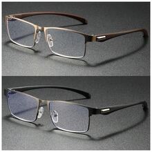 Unisex Classic Business Minimalist Reading Glasses, New Square Half-Rim Stainless Steel Ultra-Light  Readers, High-Definition Eye Protection, Long-Term Wear Without Dizziness, Suitable For Reading/Sewing/Business/Office/Elegant/Daily Use, Lightweight Durable Square Spring-Hinged Frame, Suitable For Sports Anti-Slip, Computer Comfortable Reading - 透明色 - 查看 17