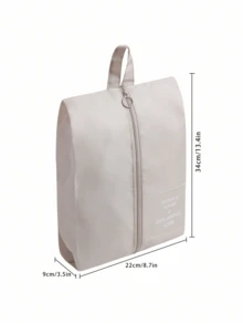 8pcs Travel Luggage Organizer Boxes, Including Compression Storage Shoe Bags, Clothes & Underwear Bags, Suitcase Packing Cubes Set - Beige - View 7