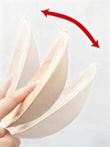 2/1pcs Adhesive 3CM Thickness Push Up Bra, Backless Strapless Bra Dress Invisible Bra, Reusable Breast Enlargement Bra - 彩色 - 查看 4
