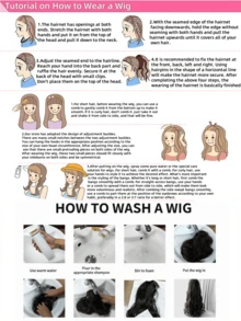 24-Inch Synthetic Wig With Bangs, Long Straight Golden Hair, Heat Resistant Synthetic Fiber Wig Suitable For Daily Wear - Multicolor - View 13