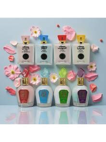 1 Stück 100ml Arabischer Duft aus dem Nahen Osten, Brasilianischer Duftspray, bis zu 6 Serien zur Auswahl für Innen- und Außenraumdüfte, Mehrschichtiger Hochglanz-Spray, der lang anhaltende natürliche Frische und bezaubernde Essenzen enthält, die einen eleganten Vanille-Kokos-Blüten-Zitrusholz-Aquatik-Meeresduft von Rio de Janeiro freisetzen. Geeignet für Dates, Partys, Urlaub, Familien, Hotels, Büros und ein ideales Geschenk für Familie, Verwandte und Freunde.